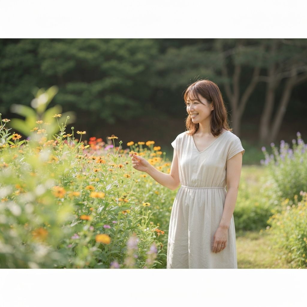 Beautiful natural garden environment